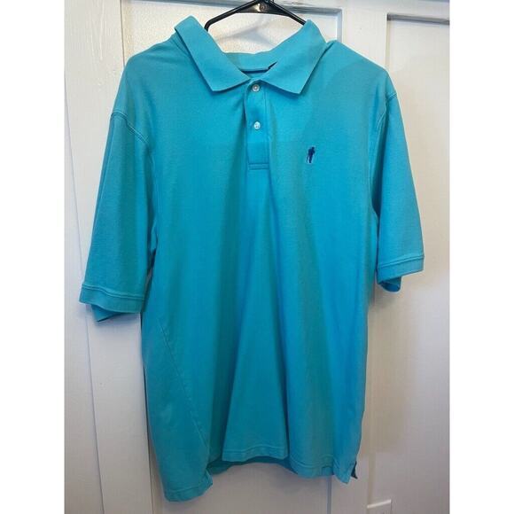 Payne Stewart Other - Payne Stewart Blue Polo‎ Shirt Mens Short Sleeve Cotton Golf Casual Size Large